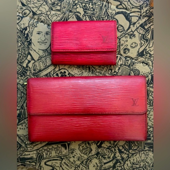 LOUIS VUITTON EPI SARAH & KEY HOLDER SET FULL INCLUSION - Picture 14 of 14